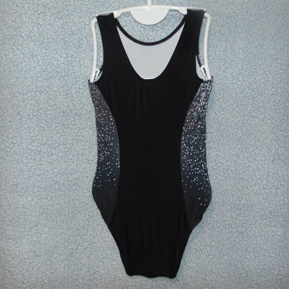 GK Black White Polkadots Leotard CL - Picture 4 of 7